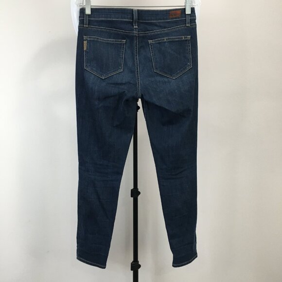 PAIGE Logo Hardware 5Pocket Hallie Destroyed Wash Verdugo Ankle Distressed Jeans - Picture 10 of 12